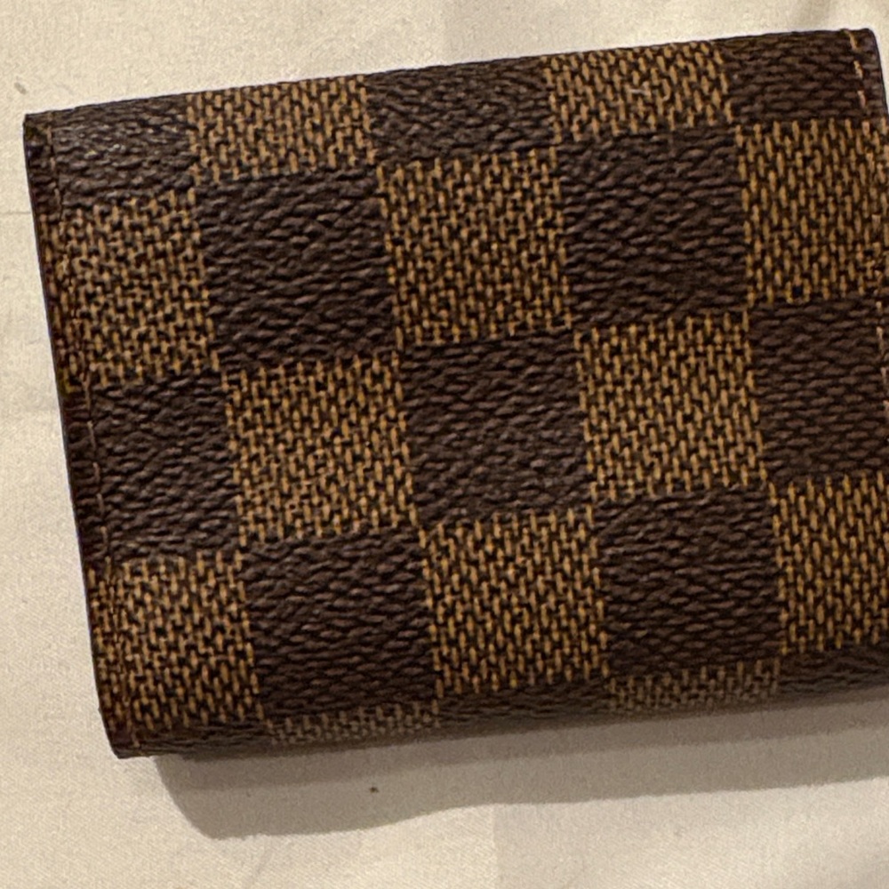 RARE Louis Vuitton Damier Ebene Micro Pouch • Jewelry & Cufflink Case - Picture 9 of 15